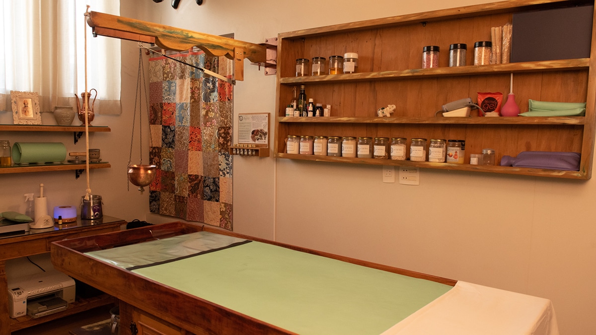 Suporte para Shirodhara