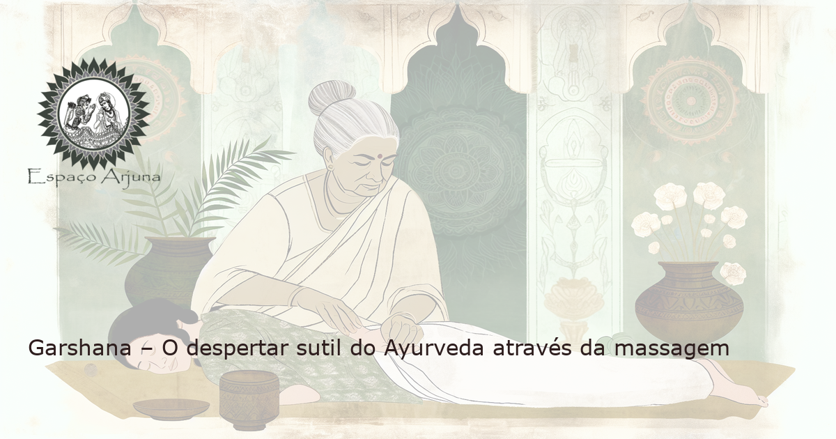 Massagem Ayurveda Garshana realizada por um experiente praticante indiano