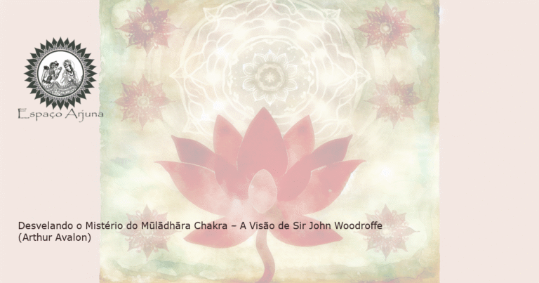 Desenho em aquarela de um lótus vermelho radiante de quatro pétalas enraizado na terra sob um céu sereno e meditativo, simbolizando o chakra Muladhara.