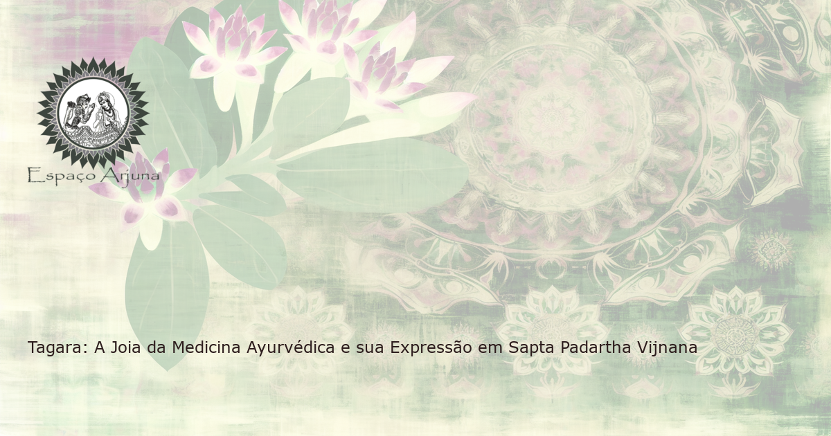 Tagara planta medicinal florescendo sob a luz solar suave