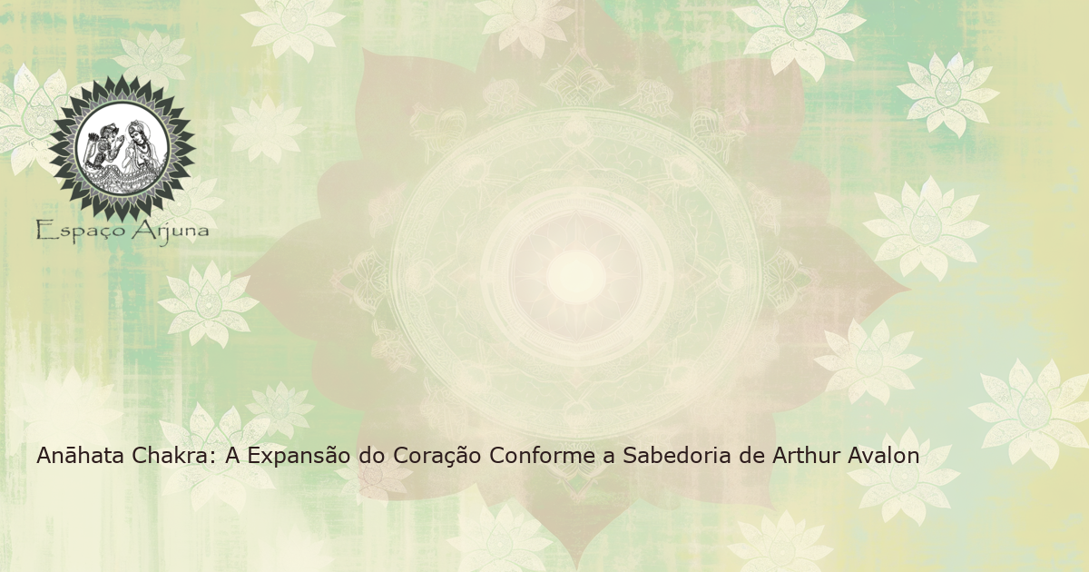 Anāhata Chakra brilha serenamente no centro do coração, envolvido por pétalas de lótus, em uma pintura com estilo aquarela no interior de uma floresta tranquila.