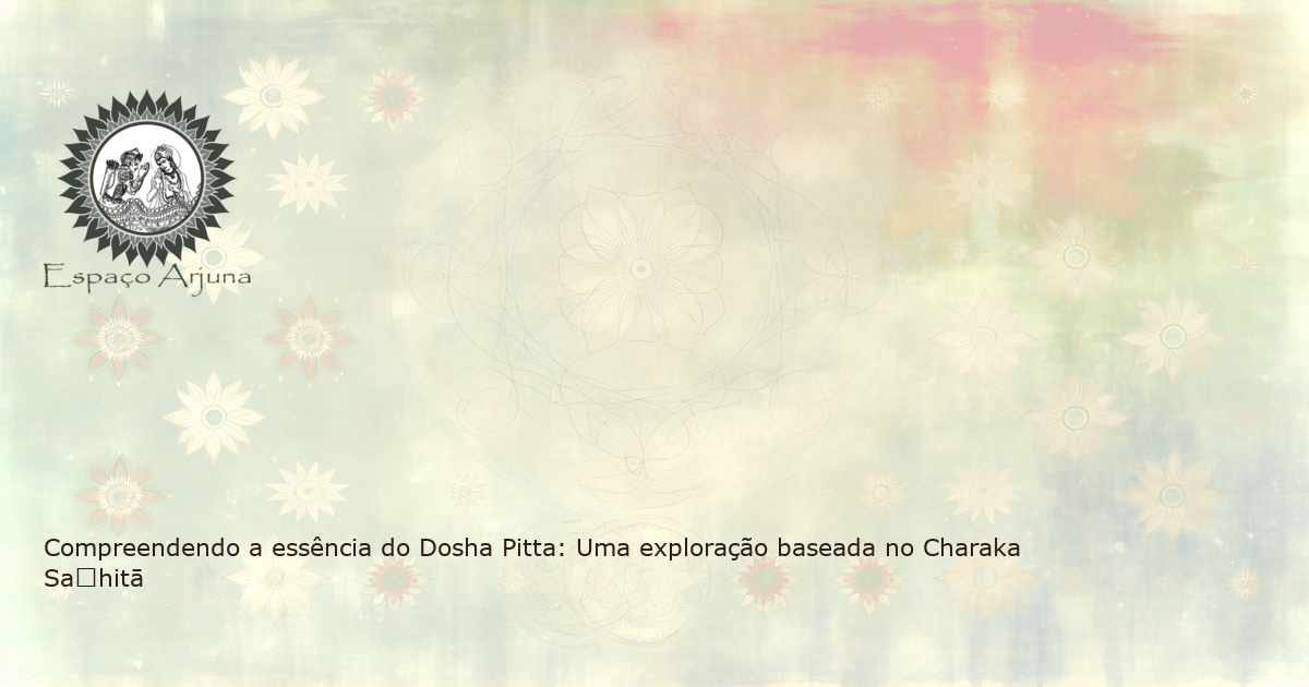 A representação simbólica do balanceamento do Dosha Pitta, com os elementos Fogo e Água em harmonia.