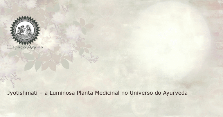 Imagem da planta medicinal Jyotishmati sob a luz do luar.