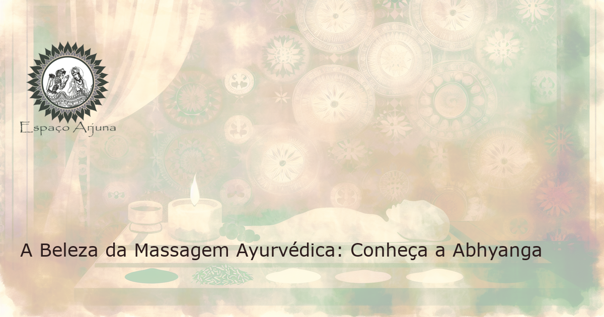 Imagem de uma massagem ayurvédica representando a terapia Abhyanga