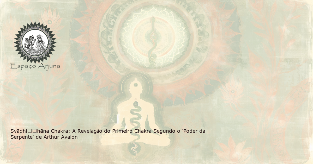 Ilustração em aquarela do svadhisthana chakra brilhando na base da coluna vertebral de um meditador.