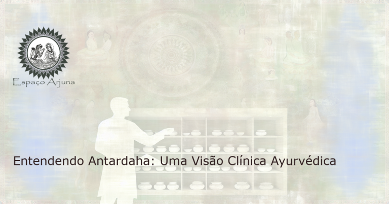 A postura cuidadosa de um médico ayurvédico examinando um paciente