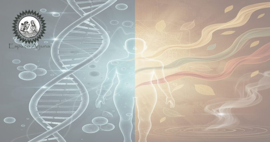 Ilustração sobre câncer em diálogo entre Ayurveda e oncologia