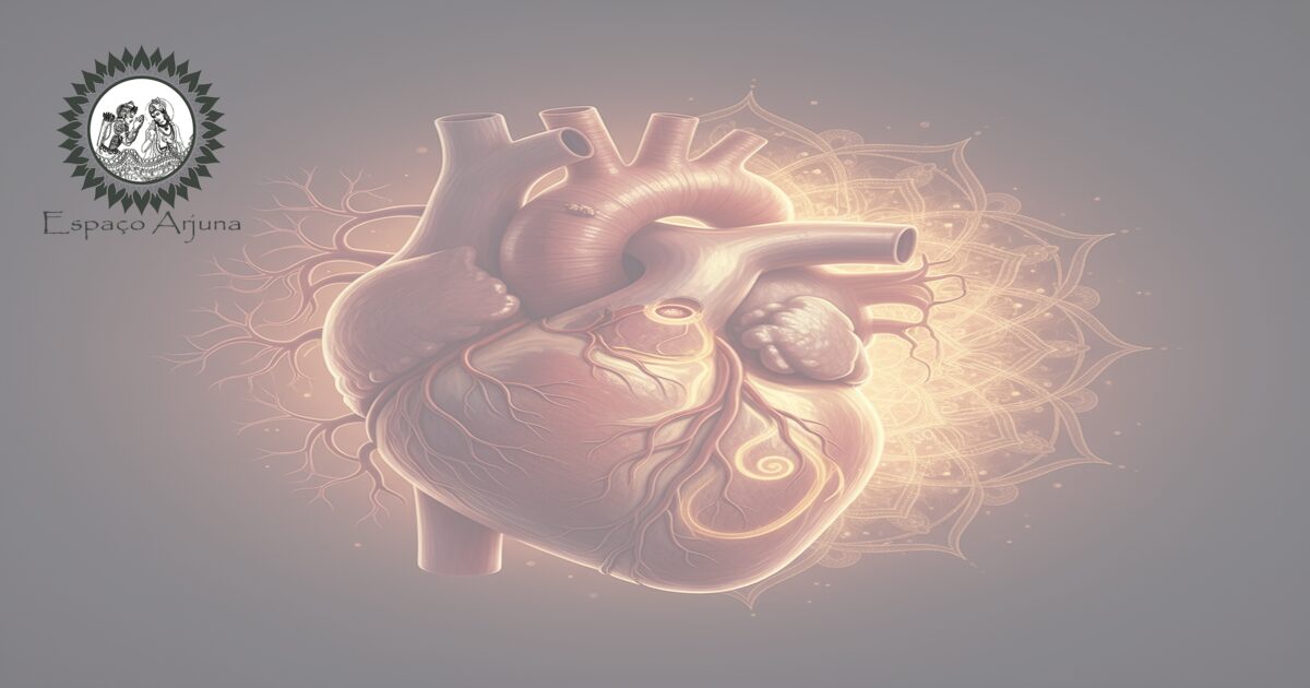 Diagrama comparativo sobre infarto e perspectivas ayurvédicas (Hṛdroga).