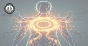 Representação simbólica de agni, o fogo digestivo