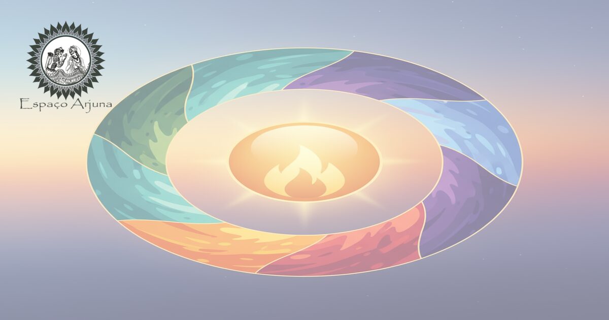 Ilustração sobre agni e ritmos diários no Ayurveda