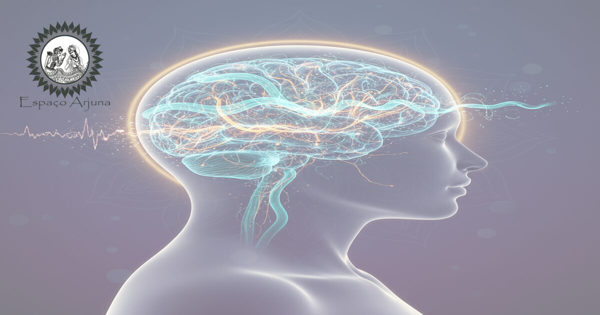 Ilustração comparativa sobre epilepsia refratária e conceitos do Ayurveda (Apasmara).