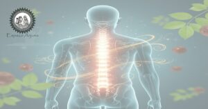 Exercício de alongamento para espondilite anquilosante, focado em extensão torácica e manutenção da mobilidade