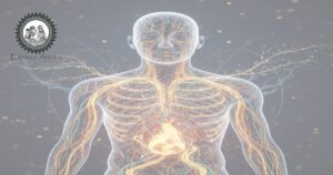 Diagrama representando os srotas e sua relação com agni e āma