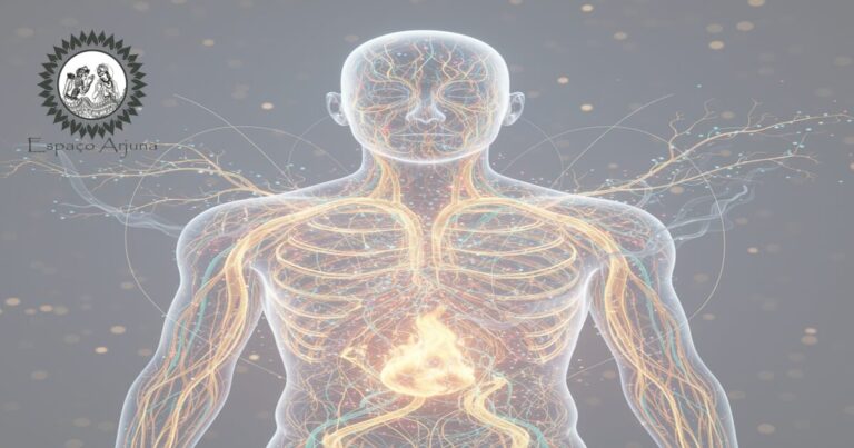 Diagrama representando os srotas e sua relação com agni e āma