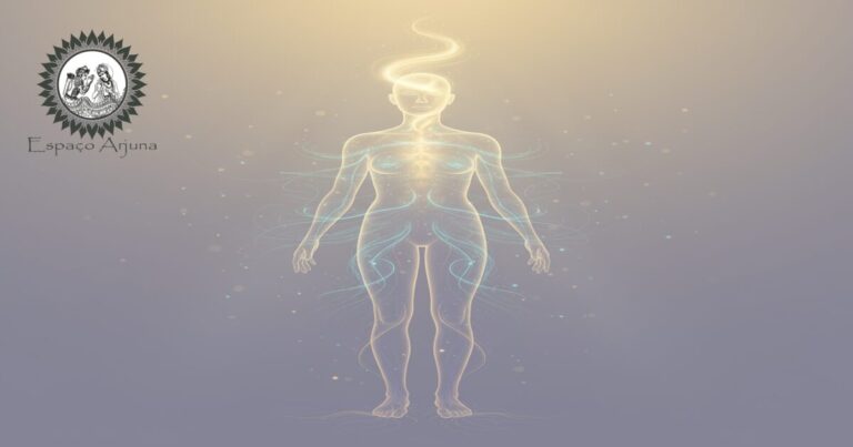 Ilustração dos subtipos de Vata: Prana, Vyana e Apana